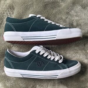 Vans Men's Dark Green Canvas Sneakers